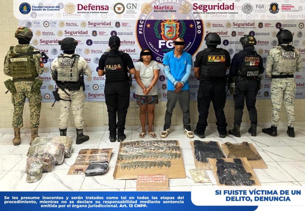 FGE Guerrero detiene en flagrancia a un hombre y una mujer con presunta ...