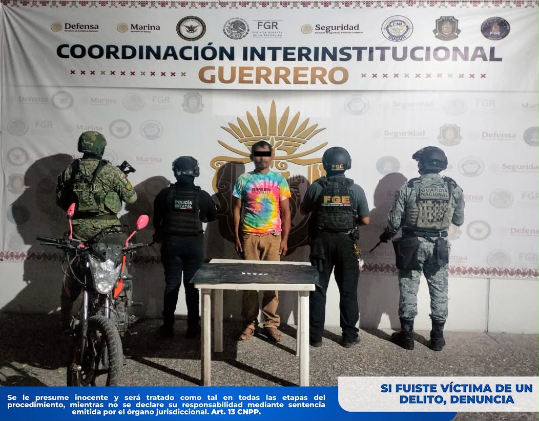 ⭕️ #FGEGuerrero detiene en flagrancia a una persona por delitos contra la salud en Iguala