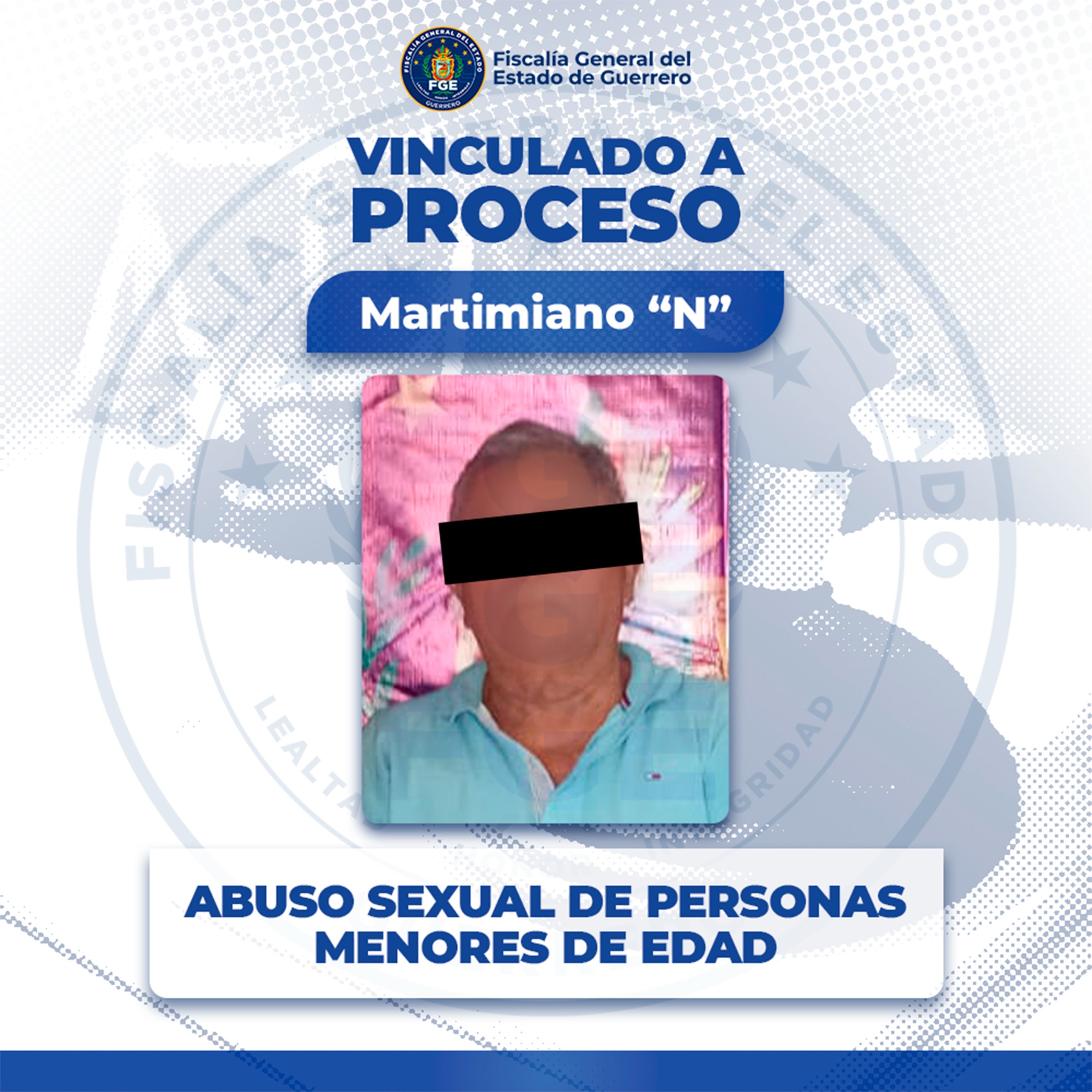 Obtiene #FGEGuerrero vinculación a proceso por abuso sexual de personas menores de edad en Ayutla