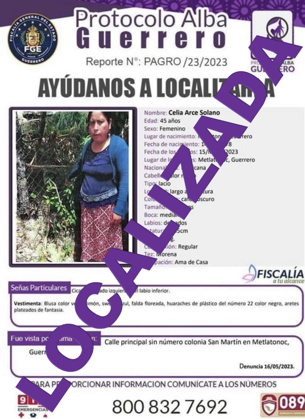 FGEGuerrero Informa ProtocoloAlbaGuerrero