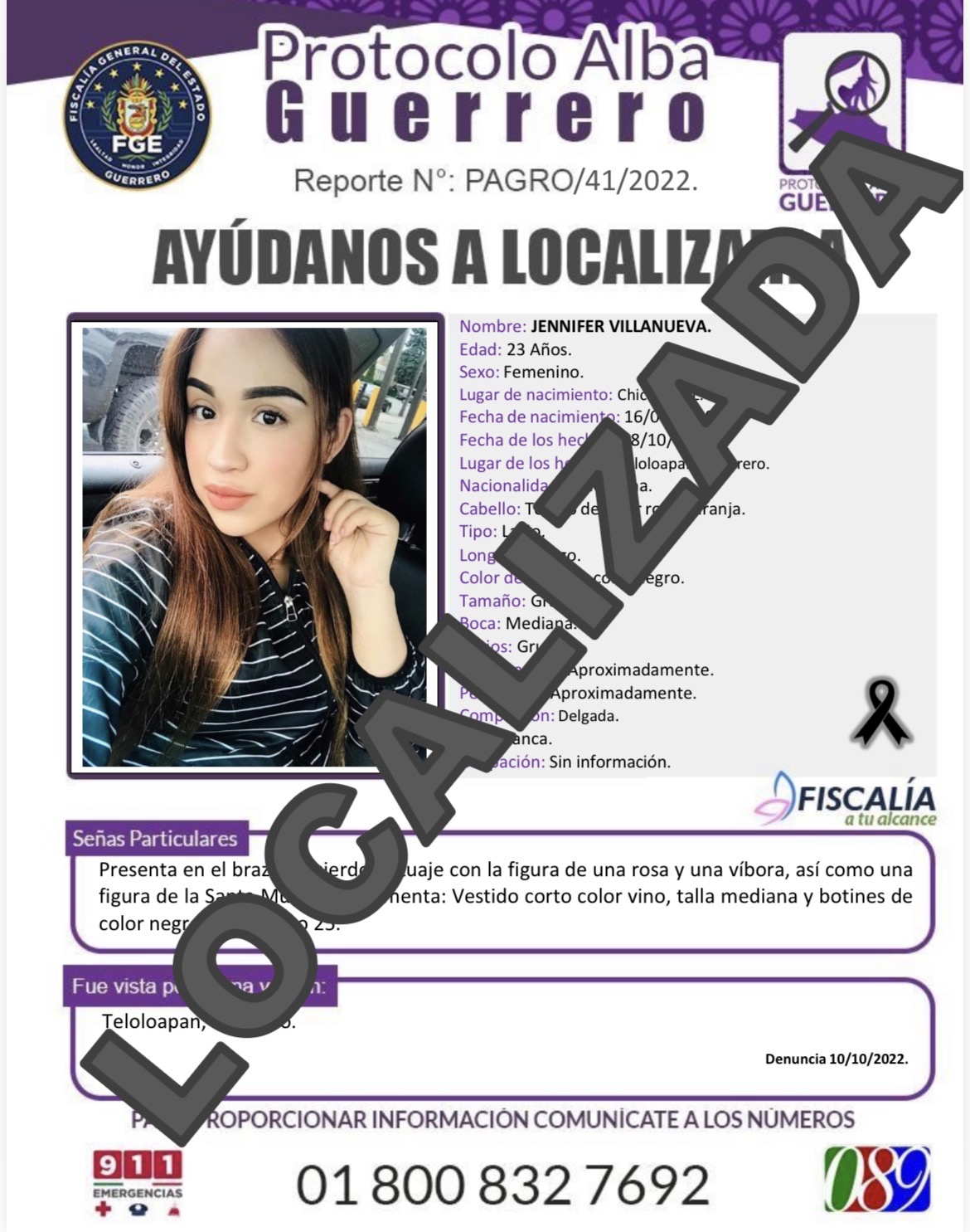 FGE Guerrero Informa ProtocoloAlbaGuerrero